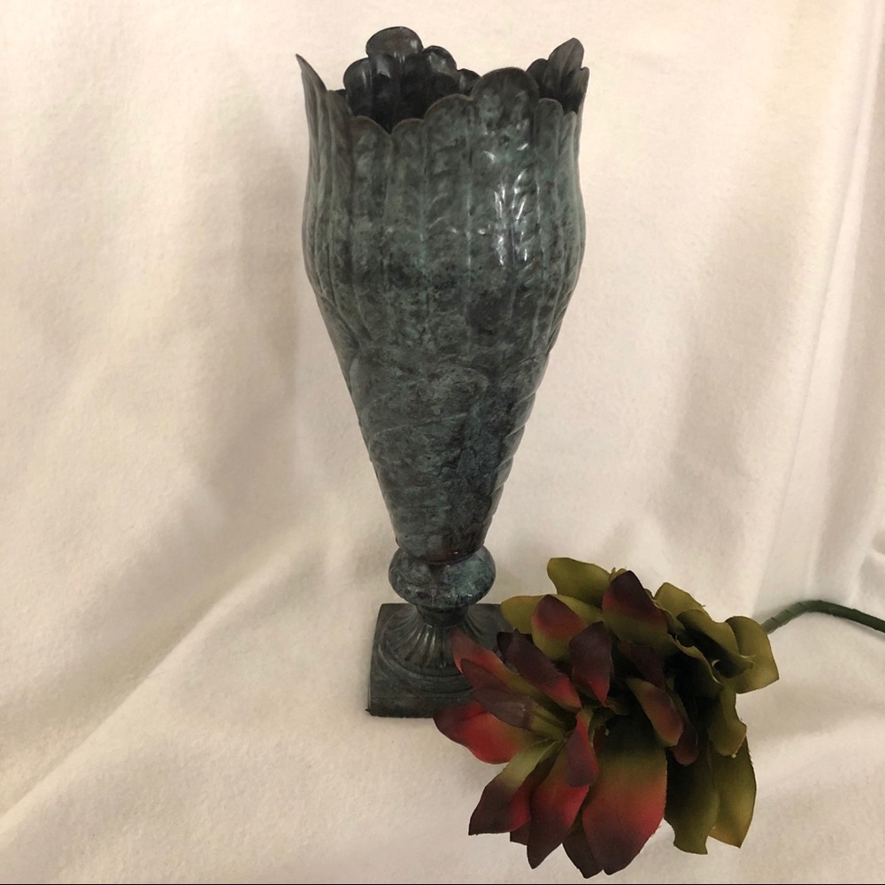 Decorative Metal Vase - Picture 2 of 7